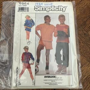 VINTAGE  SIMPLICITY 8964 KIDS PATTERN UNCUT SMALL